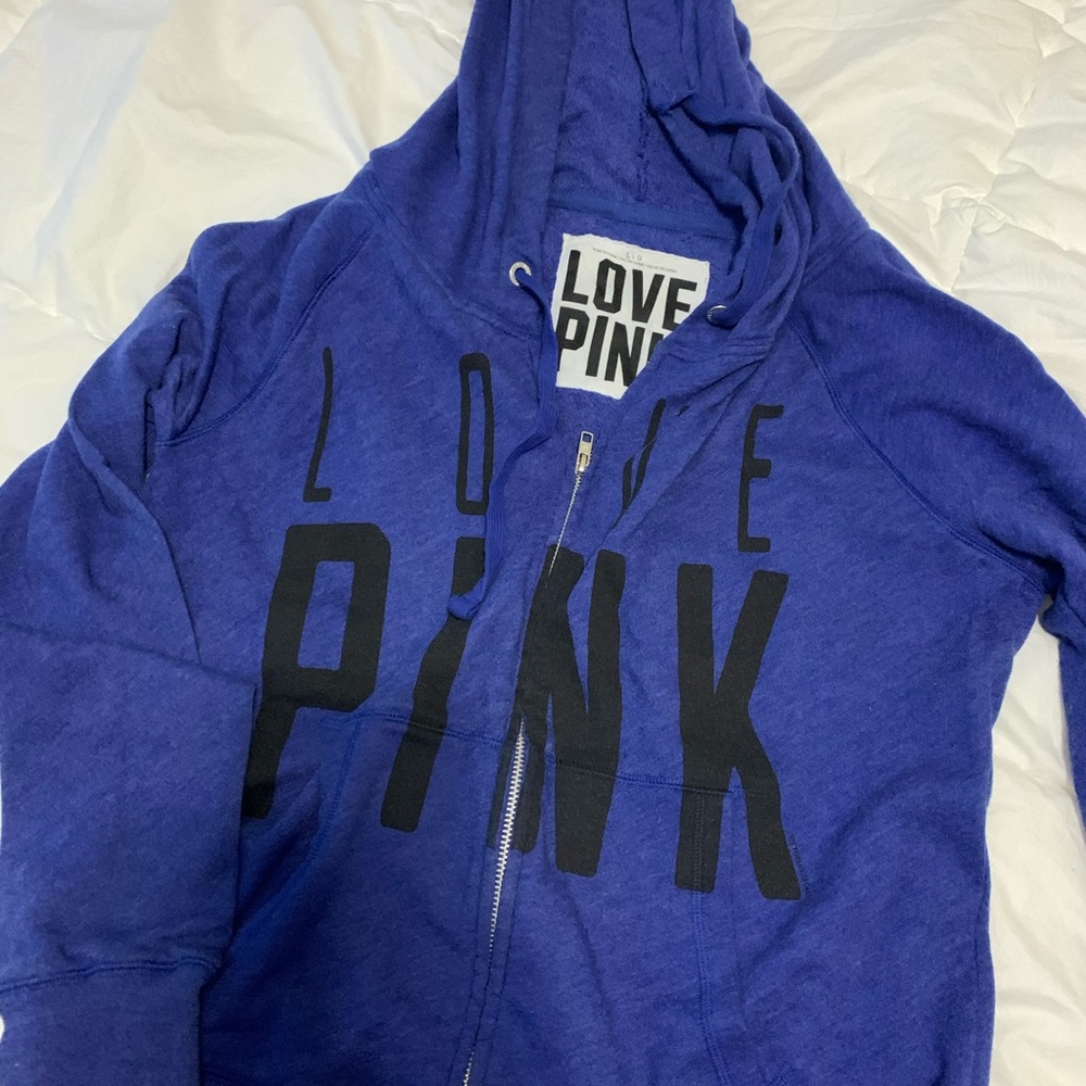 Vs pink zipup size large